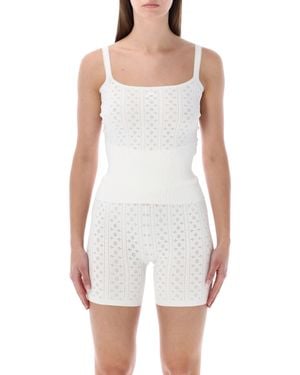 JW Anderson Pointelle Knit Cami - White