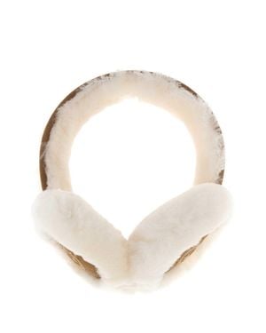 UGG Mini Suede Earmuffs - White