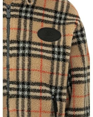 Burberry Fiona Check Quilted Down Puffer Jacket - Brown