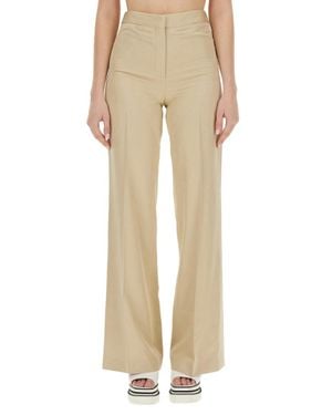 Stella McCartney Flare Fit Pants - Natural