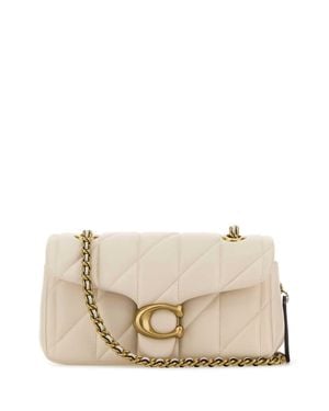 COACH Ivory Leather Tabby 20 Mini Shoulder Handbag - Natural