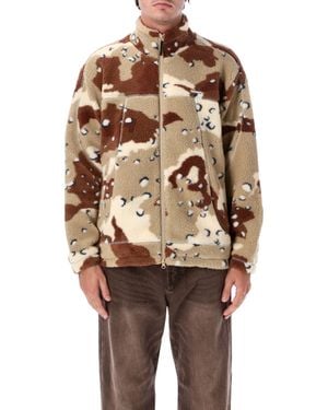 Obey Sherpa Fleece Zip Jacket - Multicolor