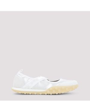 Jil Sander Moon Round-Toe Ballerina - White
