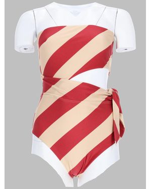Zimmermann Roselight Tie Bandeau Swimsuit - White