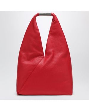 MM6 by Maison Margiela Medium Mini Jewel-Handle Japanese Bag - Red