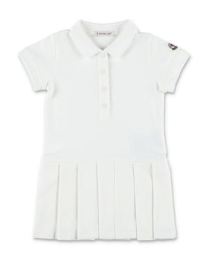 Moncler Girls' Mini Tennis-Style Polo Dress - White