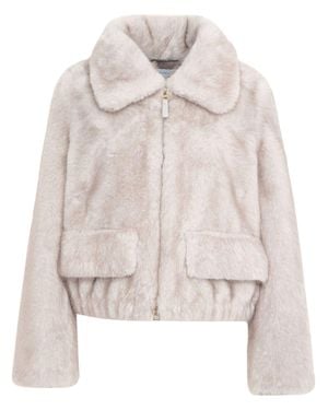Bully 100% Polyester Coat - Natural