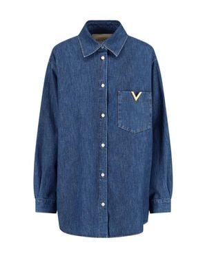 Valentino Elegant Cotton Shirt - Blue