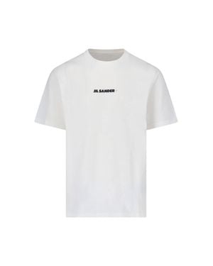 Jil Sander Lightweight 100% Cotton T-Shirt For - White
