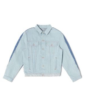 Heron Preston Logo-Patch Denim Jacket - Blue