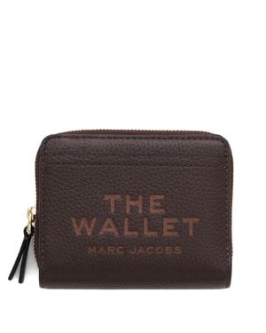 Marc Jacobs Snap Closure Mini Wallet With Card Slots And Coin Purse - Brown