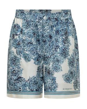 Givenchy Artistic Mini Shorts - Blue