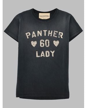 Valentino Panther 60 Lady Graphic T-Shirt - Black