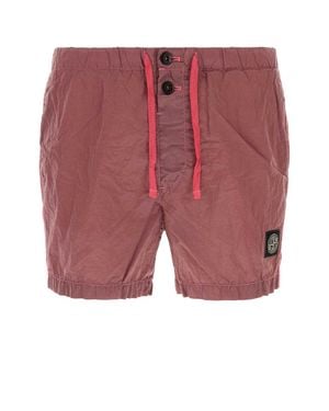 Stone Island Slim Swim Shorts - Pink
