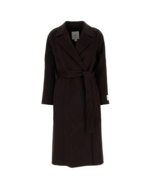 Calvin Klein Classic Df Wool Wrap Coat - Black