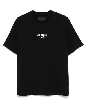 MERYLL ROGGE Ja Nein Ok Fitted T-Shirt - Black