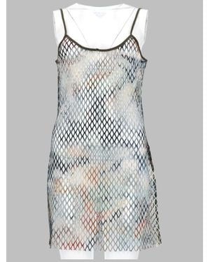 DIESEL Abito A Rete Con Stampa - Multicolor