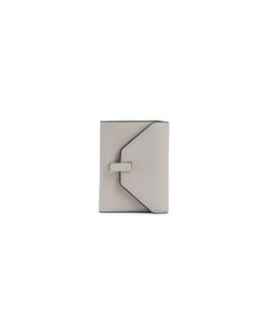 Valextra Nude Iside Calf Leather Wallet - Gray