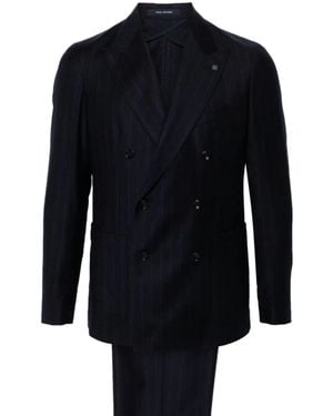 Tagliatore 100% Virgin Wool Suit For - Blue