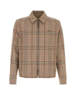 Burberry Embroidered Wool Reversible Jacket - Brown