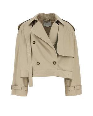 Stella McCartney Sand Cotton Trench Coat - Natural