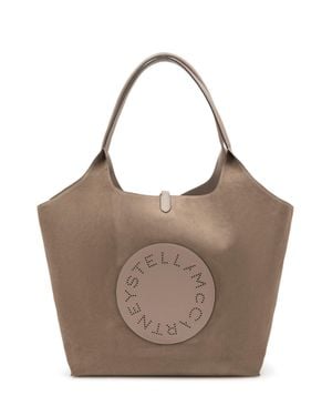 Stella McCartney Logo Tote Handbag - Brown