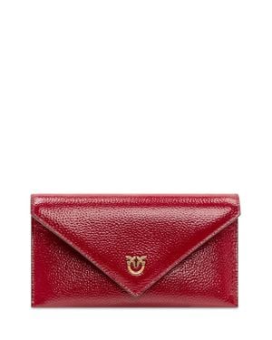 Pinko Chic Mini Clutch With Zip - Red