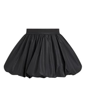 Patou Solid Balloon Mini Skirt - Black