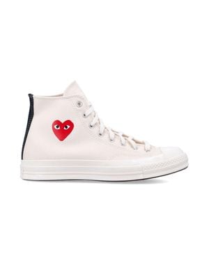 Comme des Garçons Small Heart Hi Top - Pink