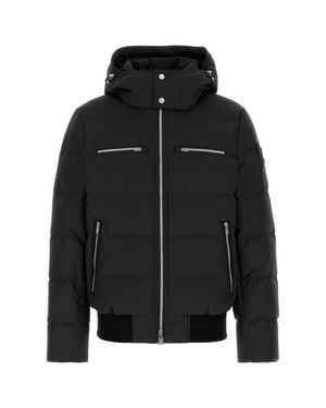 Moose Knuckles Polyester Cloud Bomber Down Jacket - Black