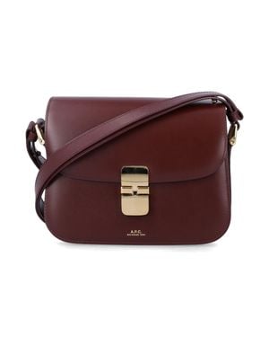 A.P.C. A. P.C. Leather Crossbody Bag - Purple