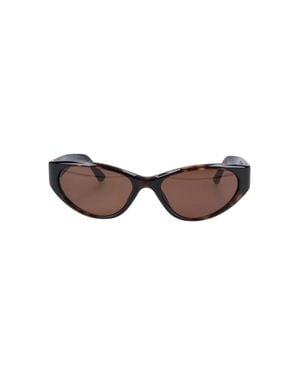 Chimi Oval Cat-Eye Sunglasses - Brown