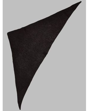 Alysi Asymmetrical Triangle Scarf - Black