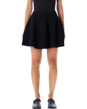 Lisa Yang Cashmere Flared Mini Skirt - Black