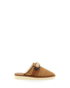Suicoke Suede Slip-On Ciabatta M2Ab - Brown