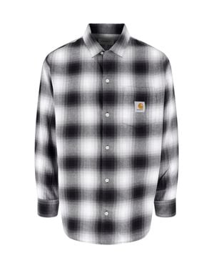 Carhartt Plaid Button-Up Shirt - Gray