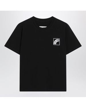 MM6 by Maison Margiela Cotton Jersey Mini T-Shirt For - Black