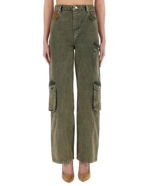 Moschino Wide Fit Cargo Jeans - Green