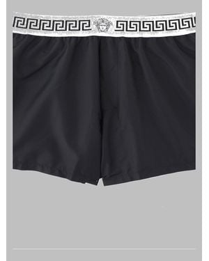 Versace Stretch Cotton Boxer Briefs - Black