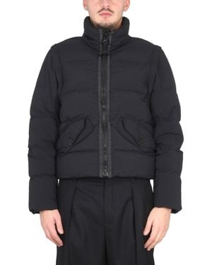 C.P. Company Down Jacket With Removable Sleeves - Blue