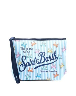 MC2 Saint Barth Mini Tote Bag For Girls - Blue