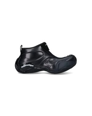 Balenciaga Tech-Knit Low-Top Sneakers - Black