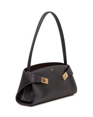 Ferragamo Hug-Style Shoulder Handbag - Black