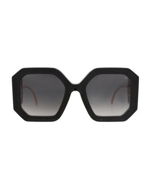 Philipp Plein Sleek Square/Rectangle Sunglasses - Black
