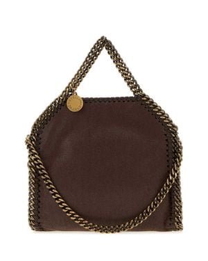 Stella McCartney Chocolate Shaggy Deer Tiny Falabella Handbag - Brown