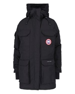 Canada Goose Hooded Longline Parka Jacket - Blue