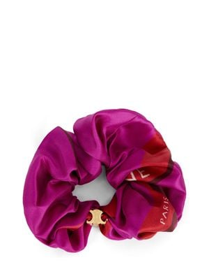 Celine Hair Scrunchie Silk - Pink