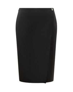 Givenchy Chic Virgin Wool Skirt - Black