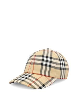 Burberry Stylish Cotton Hat For Ss26 - Natural