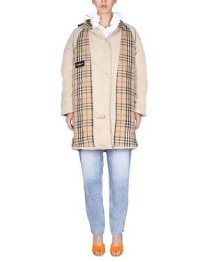 1/OFF Check Pattern Coat - Natural